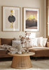 Moon And Sun Real Gold Set Of 2 Posters 50x70cm